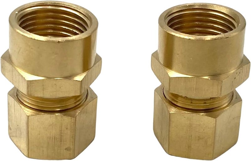Bumugufu 2 قطع 1/2" FNPT × 5/8" OD أنابيب نحاسية ملائمة المحولات - Image 5