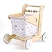 Woodtoe Wooden Baby Walker Doll Stroller Adjustable Speed Shopping Cart for Toddlers 13 Baby Push Walker Pretend Play Grocery Wagon Baby Push Toys Montessori Birthday Toy Gift for 1 2 3 Year Old - Image 2