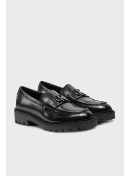 Calvin Klein Logo Leather Loafer Shoes YW0YW015030GT Women's Shoes YW0YW01503 0gt