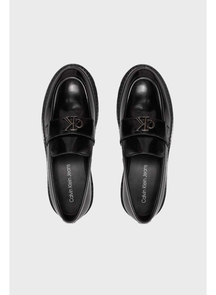 Calvin Klein Jewel - Calvin Klein Logo Leather Loafer Shoes YW0YW015030GT Women's Shoes YW0YW01503 0gt - Image 1