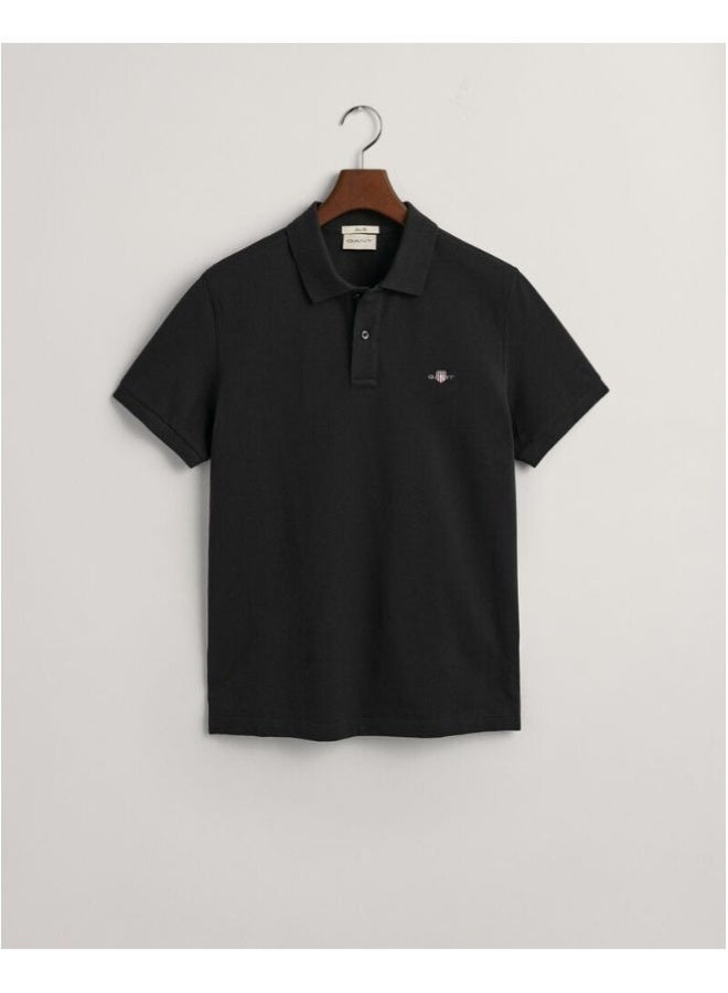 غانت قميص بولو شيلد بيكيه بقصة ضيقة من جانت - Image 3