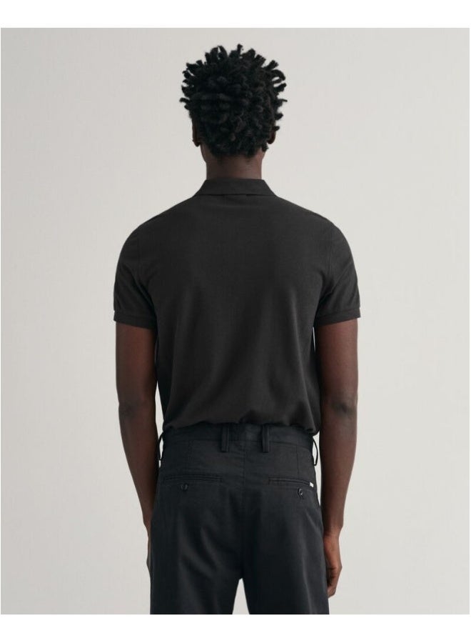 غانت قميص بولو شيلد بيكيه بقصة ضيقة من جانت - Image 2