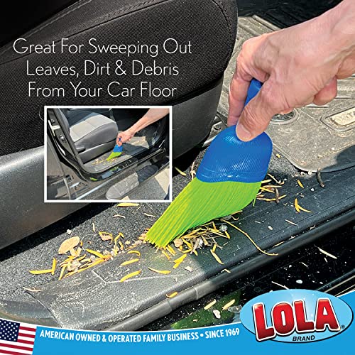 LOLA Whisk Broom, Hand Brush, Durable Bristles, Whisks Away Dirt & Debris, Compact, Hang Hole for Easy Storage, Indoor/Outdoor, 1 Pack - Image 3
