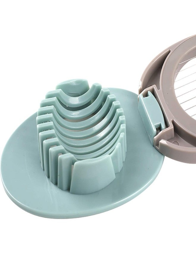 Ortarco Egg Slicer for Hard Boiled Eggs Cutter with Stainless Steel Wire Dishwasher Safe (Green) - Image 3