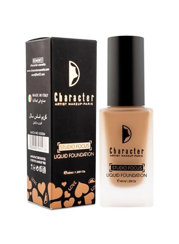 كاركتر- ستوديو فوكوس كريم أساس لمسة نهائية خفيفة وطبيعية بلون السمسم (PIF004) - Image 3