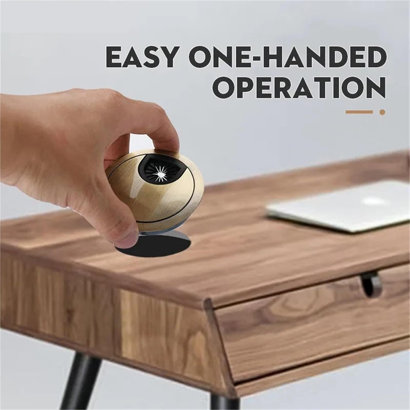 Red Bronze 80mm Cable Hole Cover 10Pcs Zinc Alloy Desk Grommet Wire Port Holder - Image 5