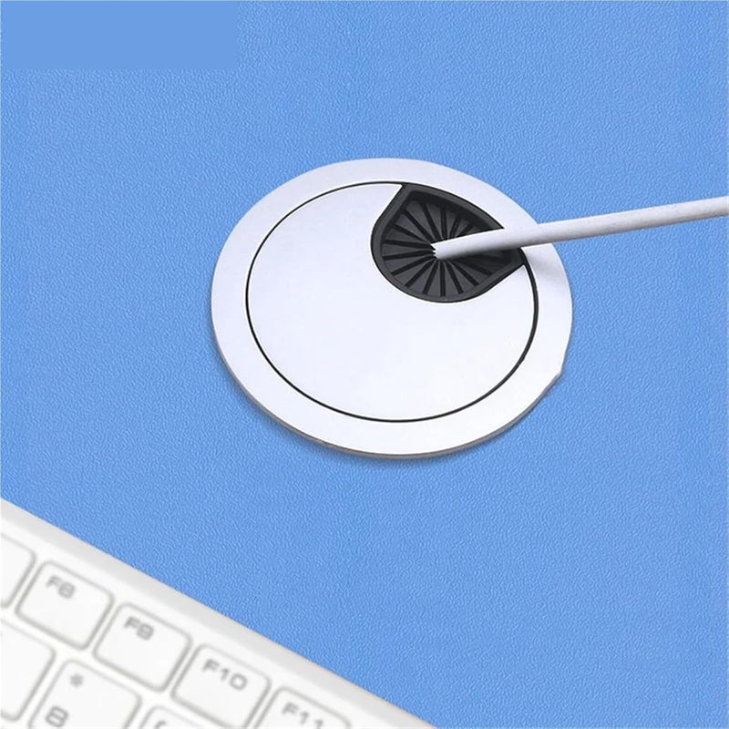 Red Bronze 80mm Cable Hole Cover 10Pcs Zinc Alloy Desk Grommet Wire Port Holder - Image 3