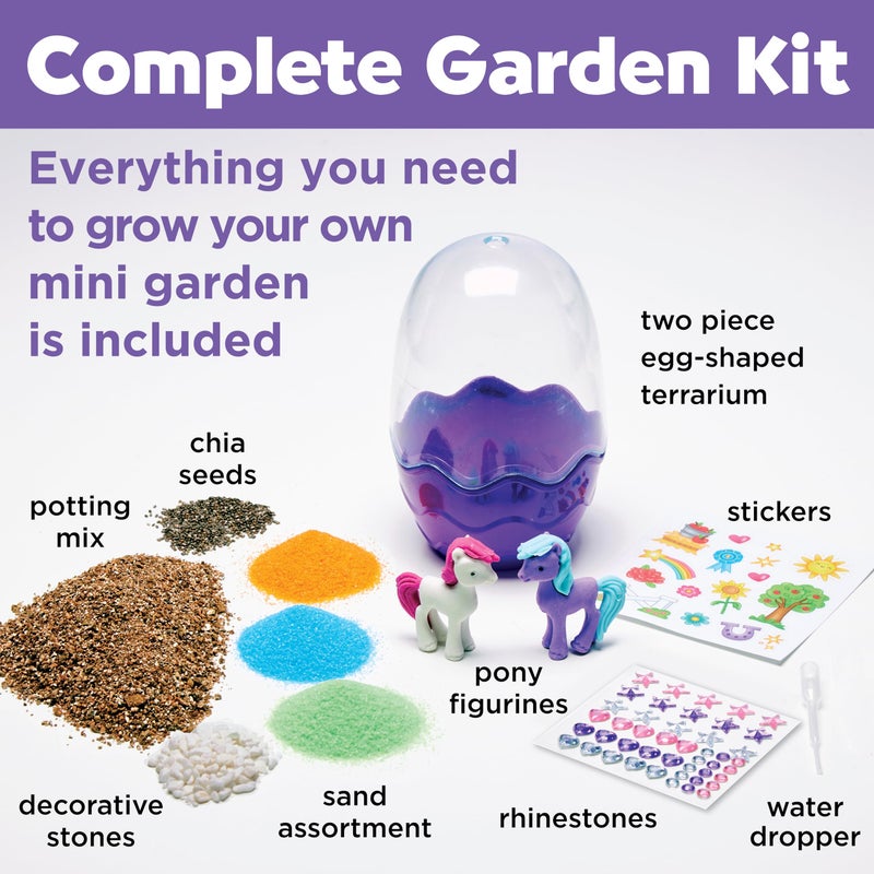 Creativity For Kids Mini Garden: Pony Terrarium Kit - Horse Gifts For Girls  Crafts For Kids And Girl Toys  Easter Basket And Birthday Gift Ideas For Girls (Ages 6+) - Image 5