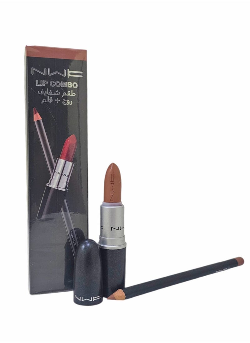إن دابليو كيه طقم شفايف روج + قلم إن دابليو كيه درجة 07  - Image 1