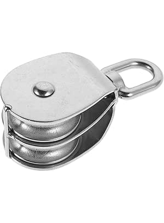 Heavy Duty Stainless Steel Dual Pulley Wheel For Lifting And Traction - Image 1