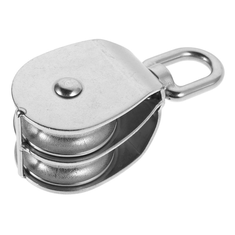 Heavy Duty Stainless Steel Dual Pulley Wheel For Lifting And Traction - Image 2