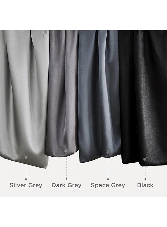 Peachjoy Satin Pillowcase 2 Pack Similar to Silk Pillow Cases Standard Size, Pillow Case for Sleeping Women with Envelope Closure, Gifts for Women Men, Silver Grey, 20x26 Inches  - Image 4