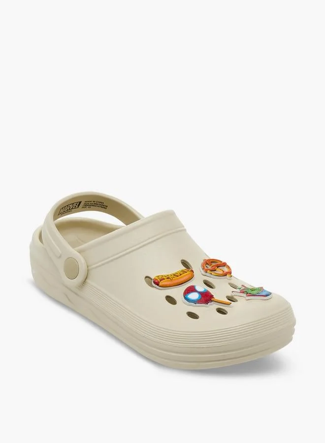 مارفل Boys Avengers Detail School Clogs With Backstrap