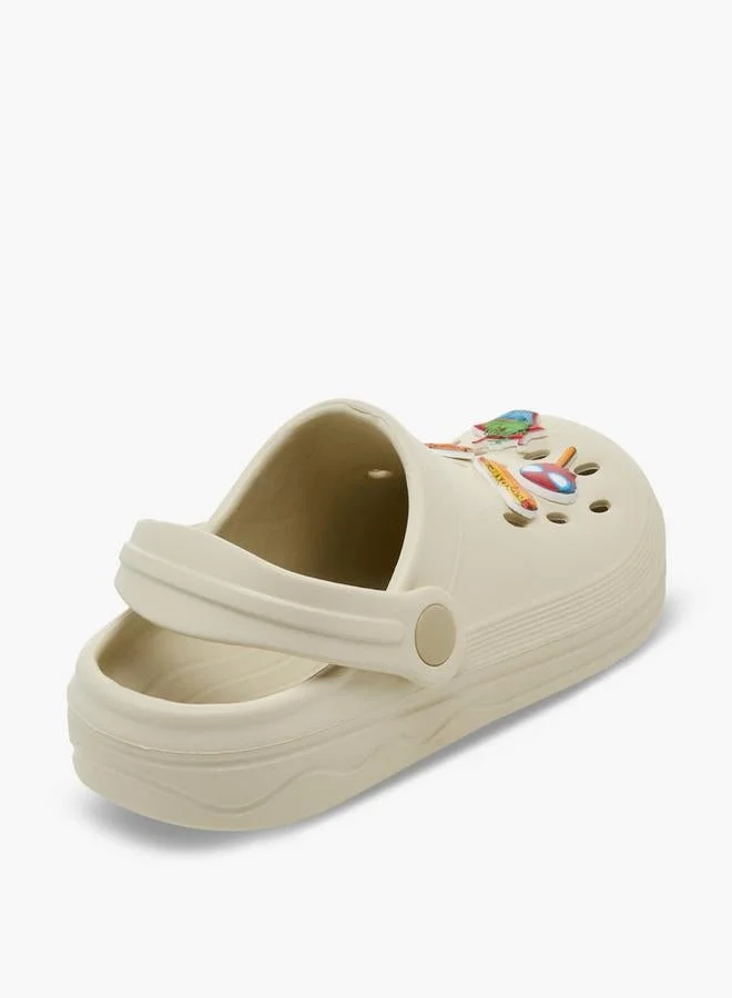 Marvel BEIGE Boys Avengers Detail School Clogs With Backstrap for Men | Best Price UAE