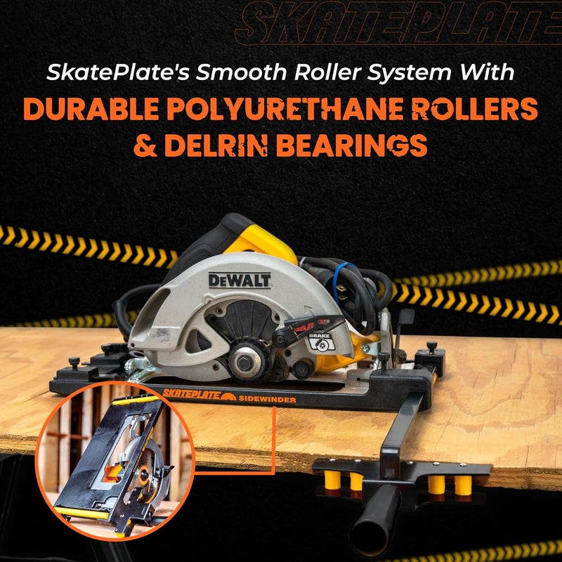 SkatePlate Rolling Accessory and Cutting Guide for Right Blade Circular Saws - Image 5
