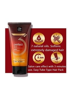Mise En Scène Mise En Scene 3 Min Korean Hair Mask, Perfect Serum Super Rich 3 Min Salon Pack - Hair Treatment for Damage Repair, Strengthening and Hydrating, Korean Hair Care, 10.14 Fl Oz.  - Image 4