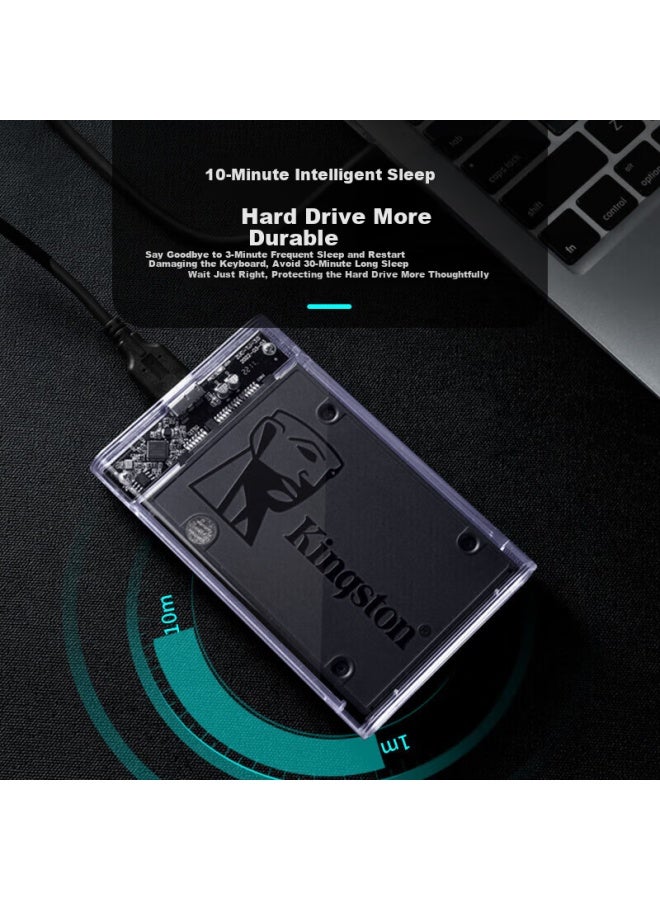 Bubm 2.5-Inch Type-C External Hard Drive Enclosure Usb3.1 Sata Interface For Laptop Desktop Solid State Mechanical Ssd Hard Drive Enclosure - Image 3