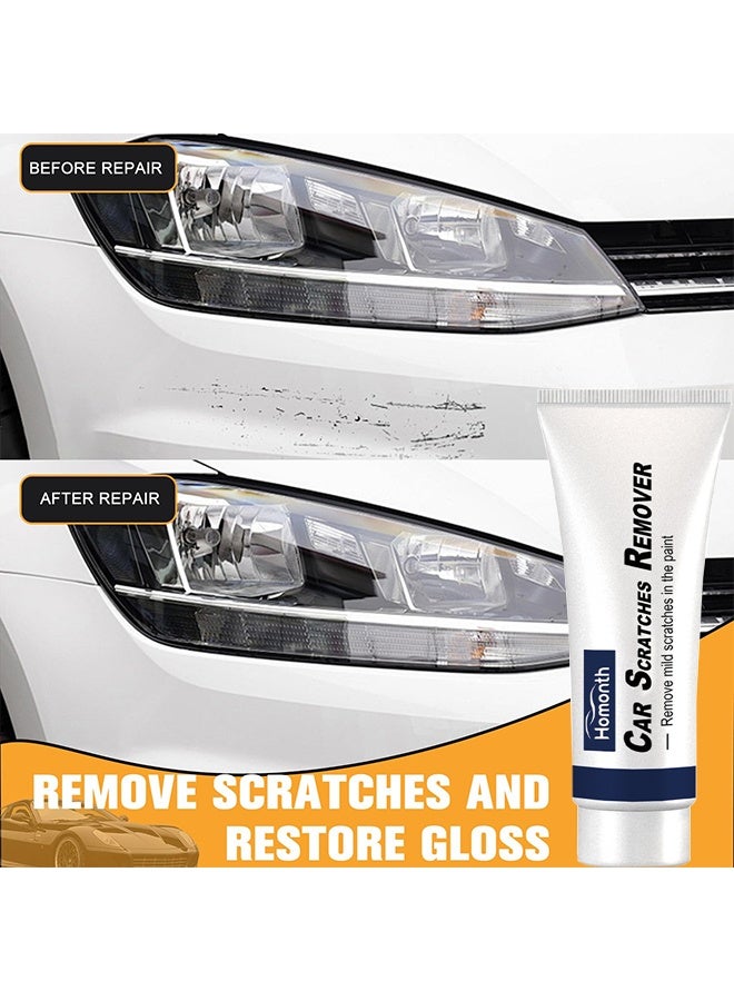 Homonth Car Scratches Remover, Car Body Compound, Scratch Remover For Vehicles, Scratch Removal Kit, Car Scratch Repair Paste, Polishing Paste For Repairing Small Paint Scratches, Marks, Water Spots, Swirls, Blemishes, 80g - Image 2