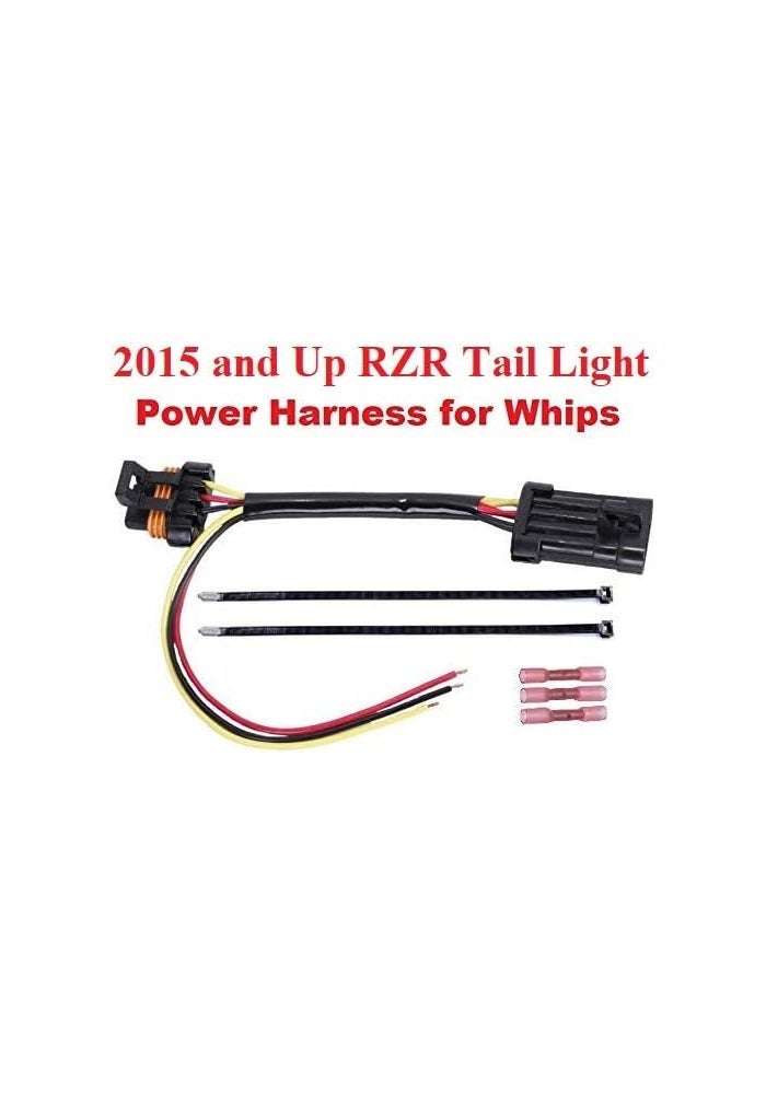 Muzzys Tail Light Whip Power Harness Adapter for Polaris RZR 900/1000, XP 1000, XP Turbo (2015-2021) - Image 2