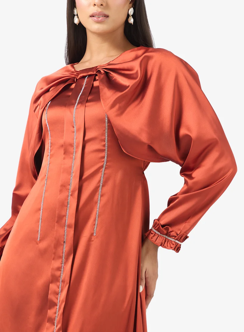 Golden Apple Embellished Kaftan Dress