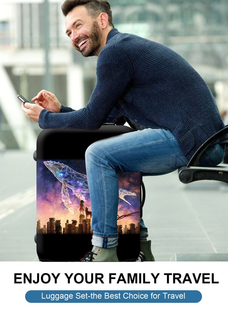 URbazaar Elastic Travel Luggage Cover Travel Suitcase Protective Cover for Trunk Case Apply to 18-30 inch luggage Suitcase Cover - Image 2