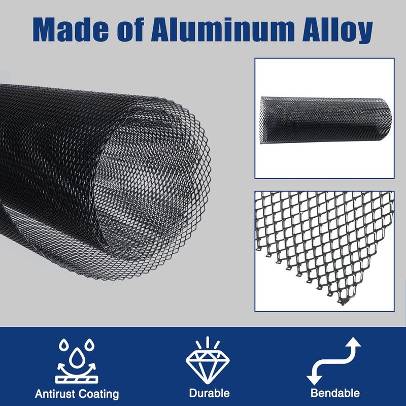 Tongze 47"X16" Black Metal Mesh Grill - Image 3