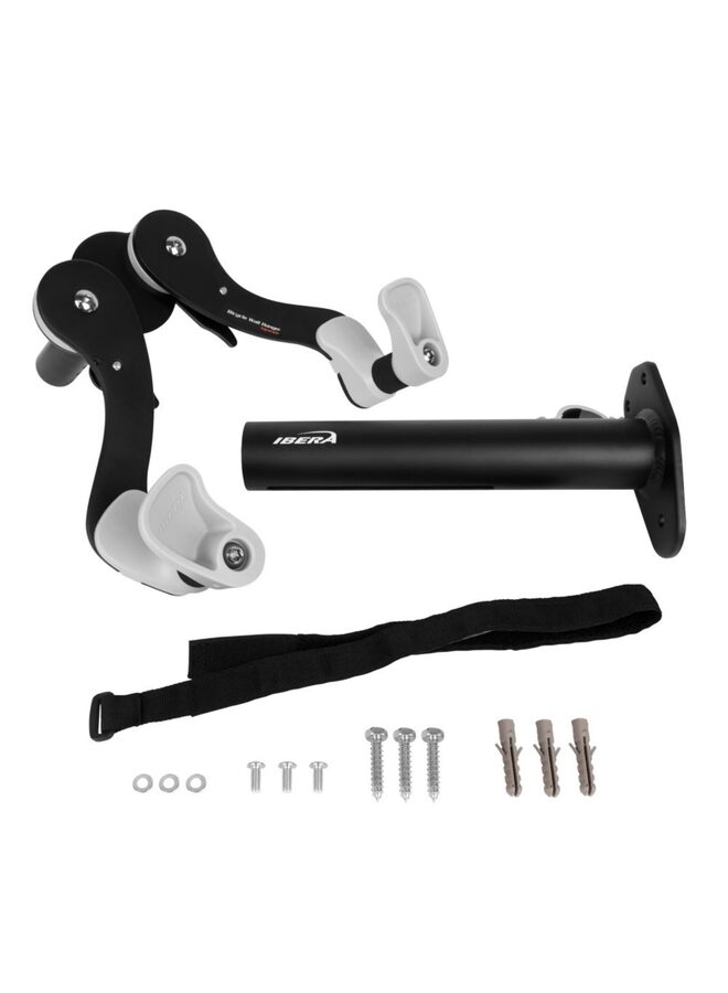 حامل جداري للدراجة مزود بإطار قابل للتعديل لتخزين دراجتك بأمان. مناسب لدراجات الطرق والدراجات الجبلية. سهل التركيب وموفر للمساحة. - Image 5