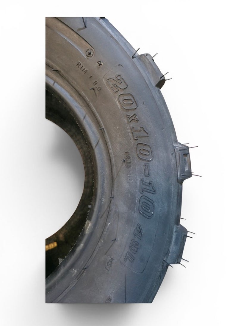 Duro Off-Road tire lifted size 10 (20*10-10) for Golf Carts - Image 3