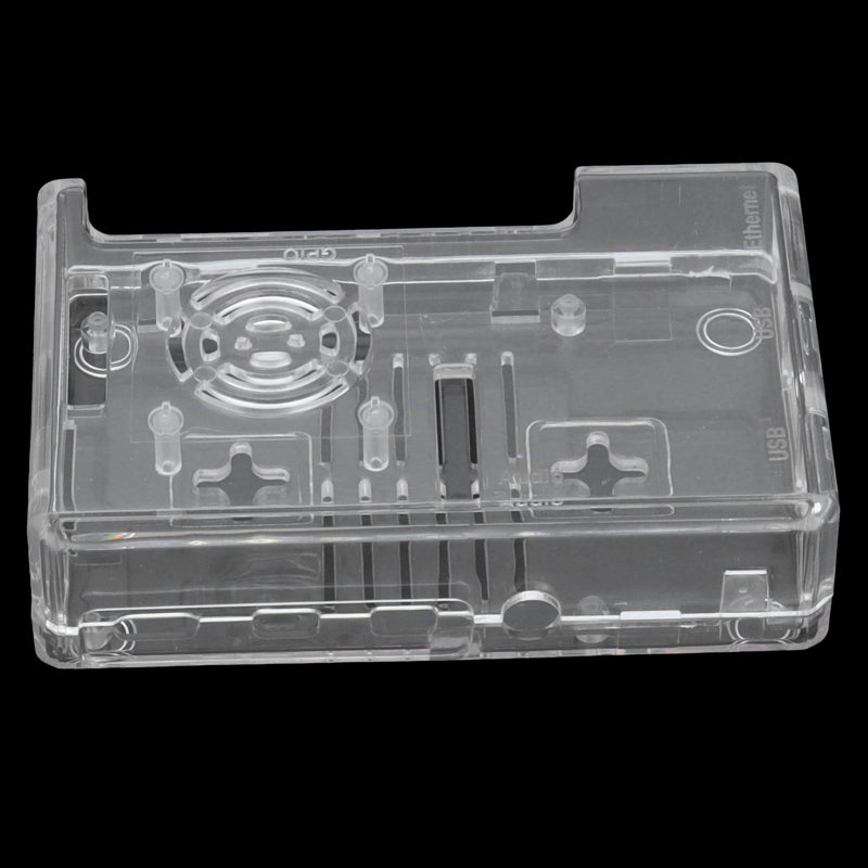 Raspberry Pi Enclosure: Standard Size Enhanced Protection Heat Dissipation - Durable ABS Material Scratch Resistant - Non Slip Rubber Pads for Raspberry Pi 4 Model B Motherboard - Image 2