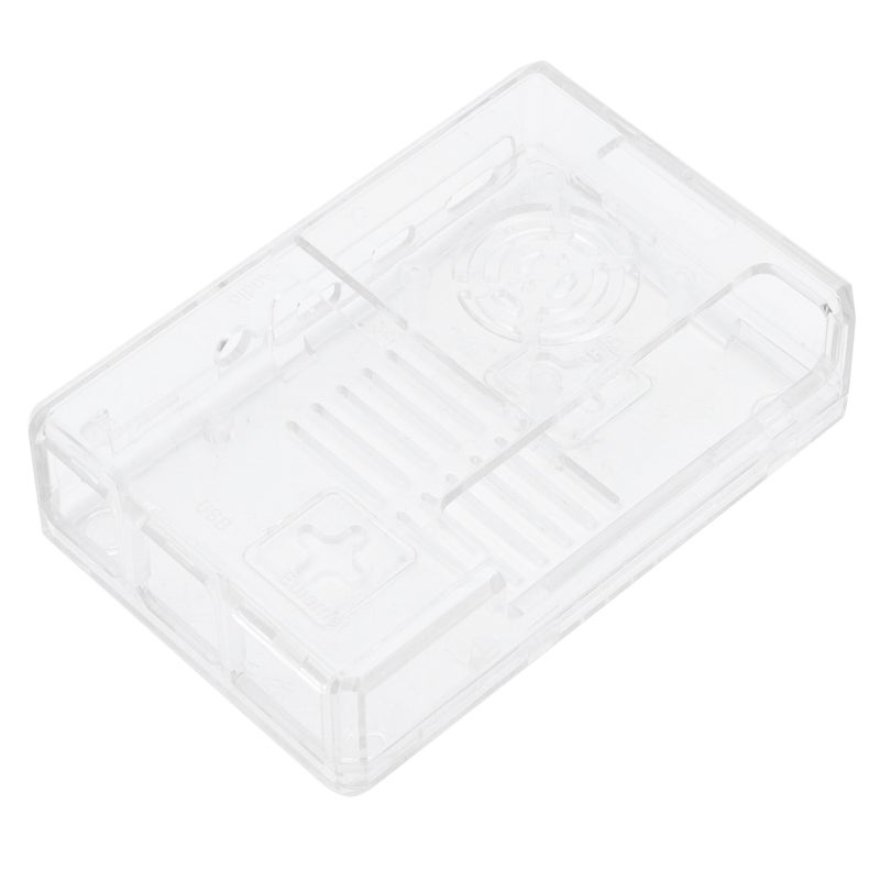 Raspberry Pi Enclosure: Standard Size Enhanced Protection Heat Dissipation - Durable ABS Material Scratch Resistant - Non Slip Rubber Pads for Raspberry Pi 4 Model B Motherboard - Image 1
