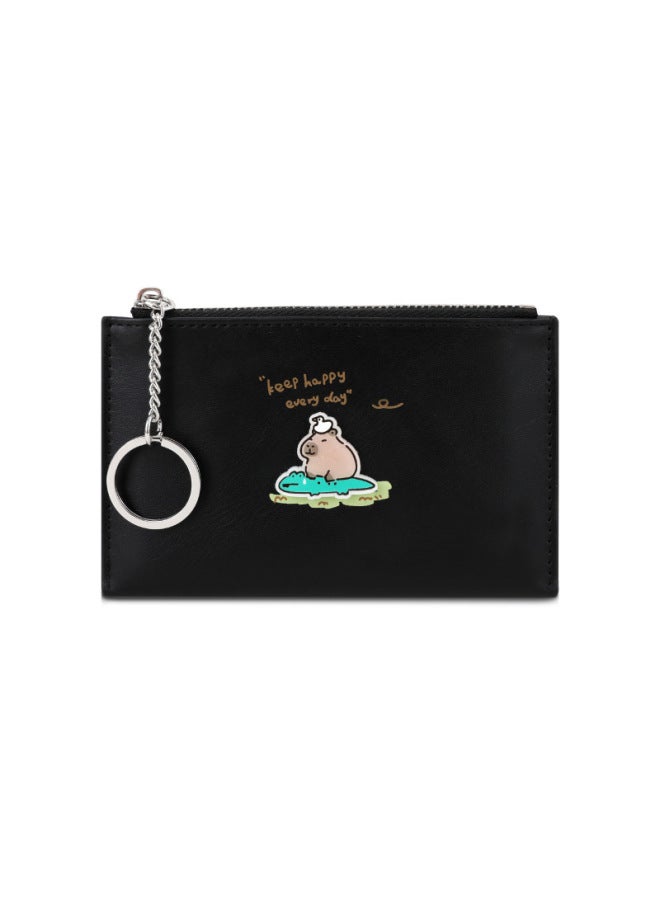 Kapibala New Girls Cute Card Bag Cartoon Capybara Mini Portable Coin Purse Pu Card Set