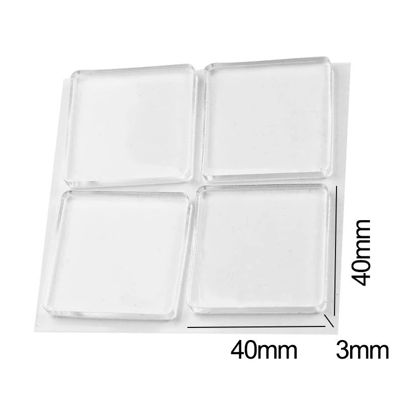 Transparent Silicone Anti Vibration Pads Washing Machine Shock Absorbing Pad Furniture Feet Reduce Noise Floor Protector Mats - Image 1