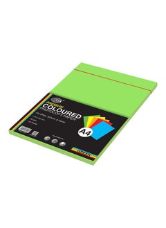 FIS FIS Premium Color Photocopy Paper, 100 Sheets, 80 gsm, Premium Green Color, A4 Size - FSPWA4P100PGR 