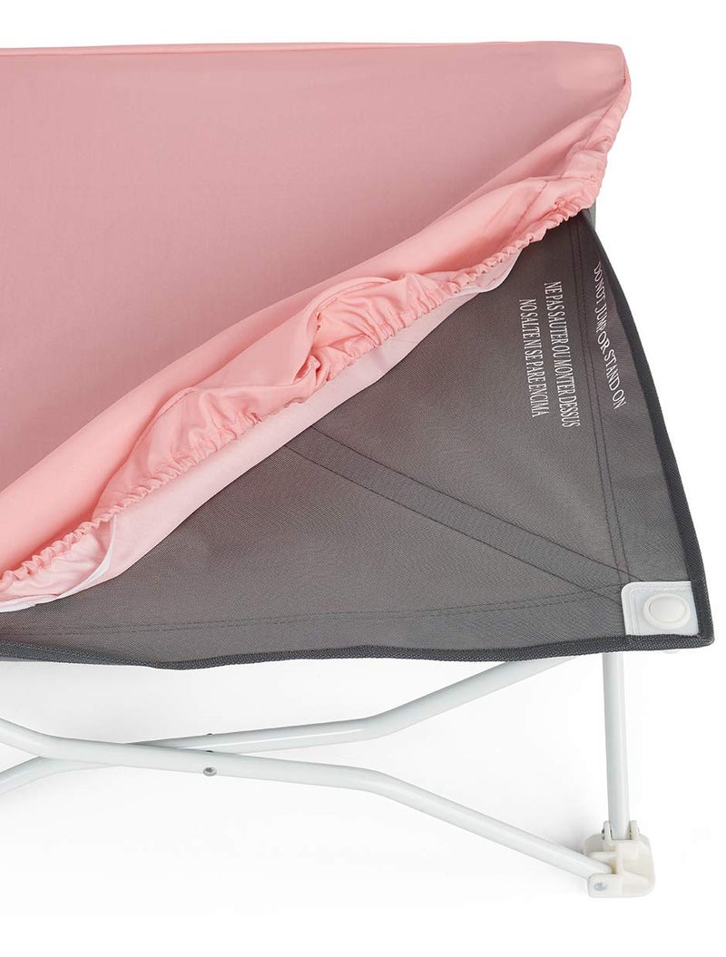 Regalo My Cot Pals Small Single Portable Toddler Bed, Cat, Pink - Image 4