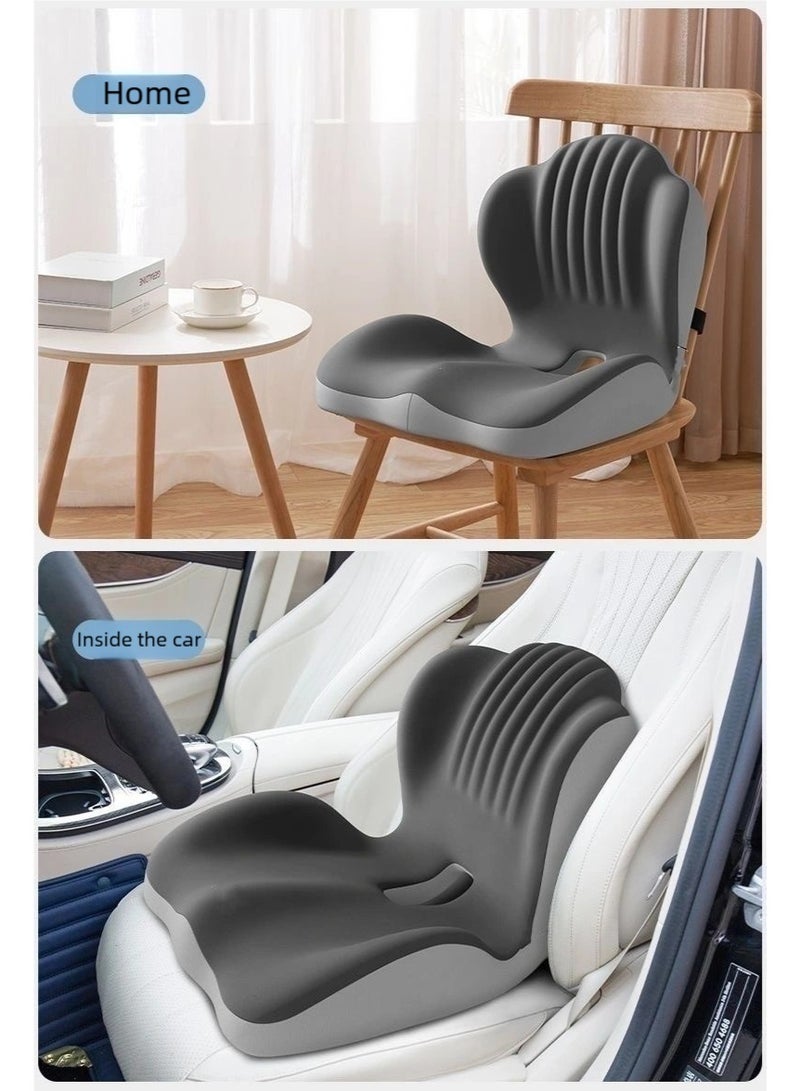 KELIO New 5-Zone Curve Lumbar Support Pillow and Seat Cushion - Memory Foam for Office Chair Car and Wheelchair - Lower Back Sciatica and Tailbone Pain Relief - Image 5