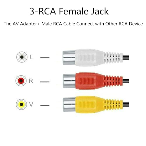 AILTECK Replacement for Sony TV Audio Video AV Adapter Cable, 3 RCA to 3.5mm AV Input Adapter - Image 3