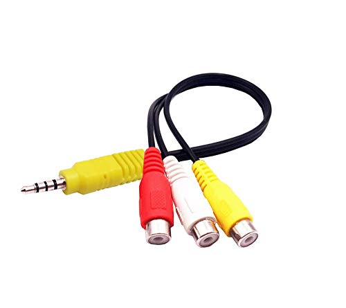 AILTECK Replacement for Sony TV Audio Video AV Adapter Cable, 3 RCA to 3.5mm AV Input Adapter - Image 1