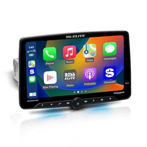 BOSS Audio Systems Elite BE12ACP.WX Single DIN Car Stereo Wireless Apple CarPlay, Android Auto, 12 Inch Touchscreen, Sirius XM-Ready, Bluetooth - Image 1