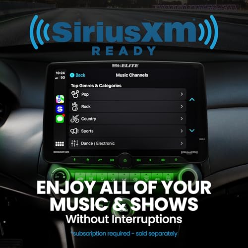 BOSS Audio Systems Elite BE12ACP.WX Single DIN Car Stereo Wireless Apple CarPlay, Android Auto, 12 Inch Touchscreen, Sirius XM-Ready, Bluetooth - Image 3