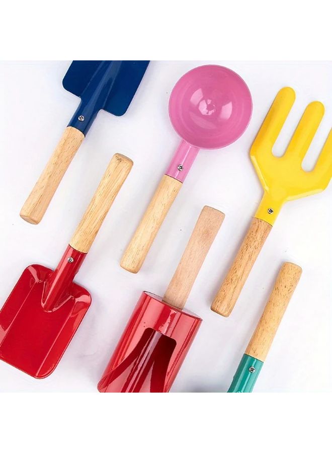 5pcs Garden Digging Set Outdoor Beach Shovel Sand Tools Role Playing Farmer Planting - Image 5
