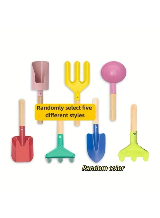 5pcs Garden Digging Set Outdoor Beach Shovel Sand Tools Role Playing Farmer Planting - Image 2