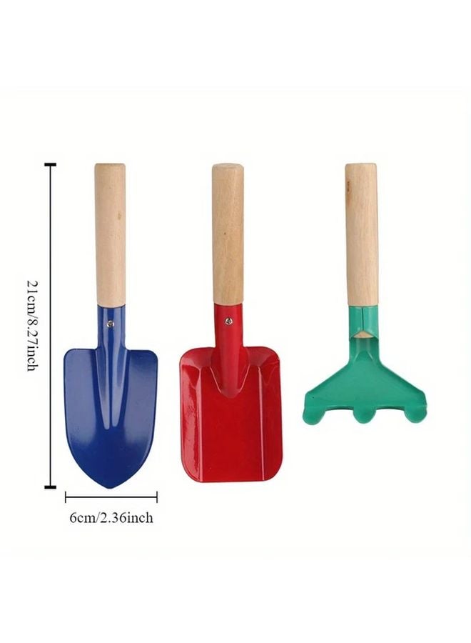 5pcs Garden Digging Set Outdoor Beach Shovel Sand Tools Role Playing Farmer Planting - Image 4