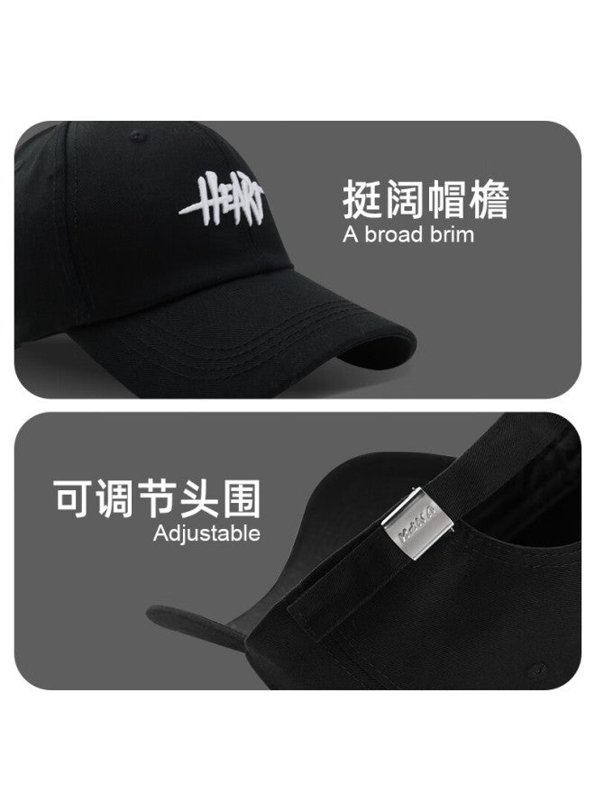 Fapai Baseball Cap For Men And Women, All-season Trendy Korean Style Hard Brim Hat For Summer