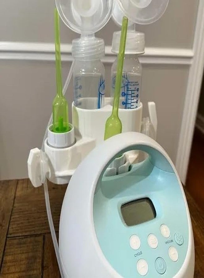 MCNULGUR Bottle Holder & Pump Parts Organizer for Spectra S1 - Compatible Storage Stand for Breast Pump Accessories, Tubing, and Bottles (White) - Image 2