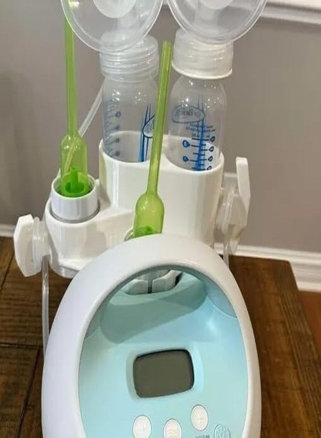 MCNULGUR Bottle Holder & Pump Parts Organizer for Spectra S1 - Compatible Storage Stand for Breast Pump Accessories, Tubing, and Bottles (White) - Image 3