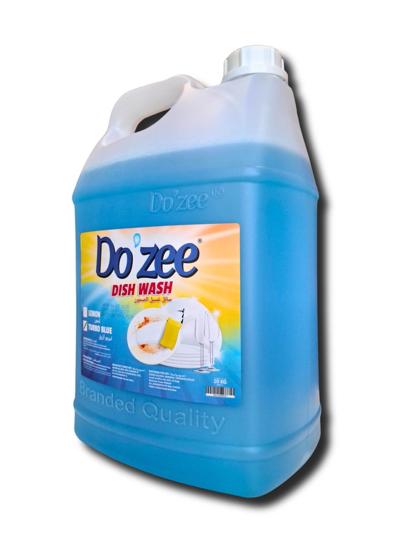 Do'zee Turbo Blue Liquid Dish Wash, 10 Liters - Image 4