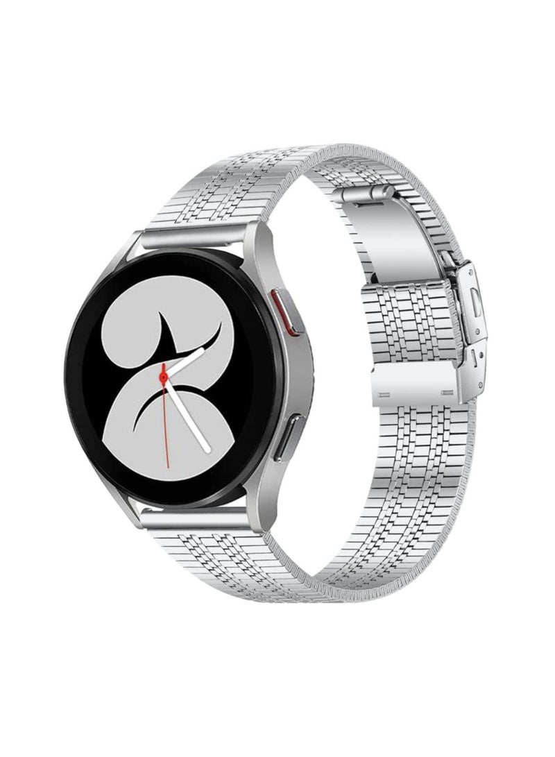 SOLARAE For Galaxy Watch 4 Strap, 20mm Watch Strap Compatible with Samsung Galaxy Watch 4 40mm 44mm/Galaxy Watch 4 Classic 46mm(2021) 42mm, Adjustable Replacement Strap for Galaxy Watch 4 Band Men Women - Image 1