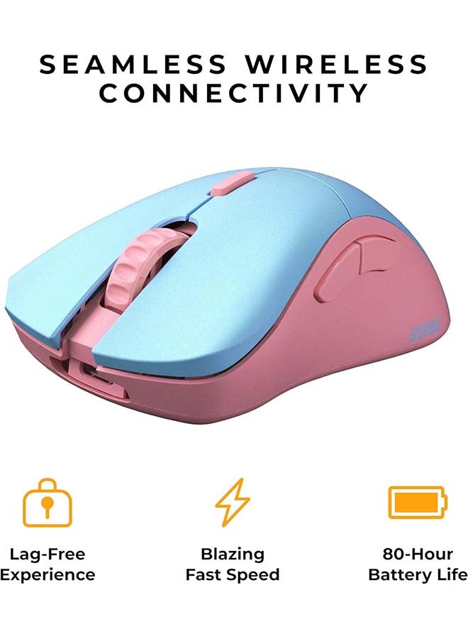 Glorious Model D-Pro Wireless Gaming Mouse - Superlight 58g, 6 Programmable Buttons, 80+ Hrs Battery Life, 19K DPI, BAMF Sensor. Rechargeable Mouse for PC Gamers - Skyline Forge(Blue & Pink) - Image 3