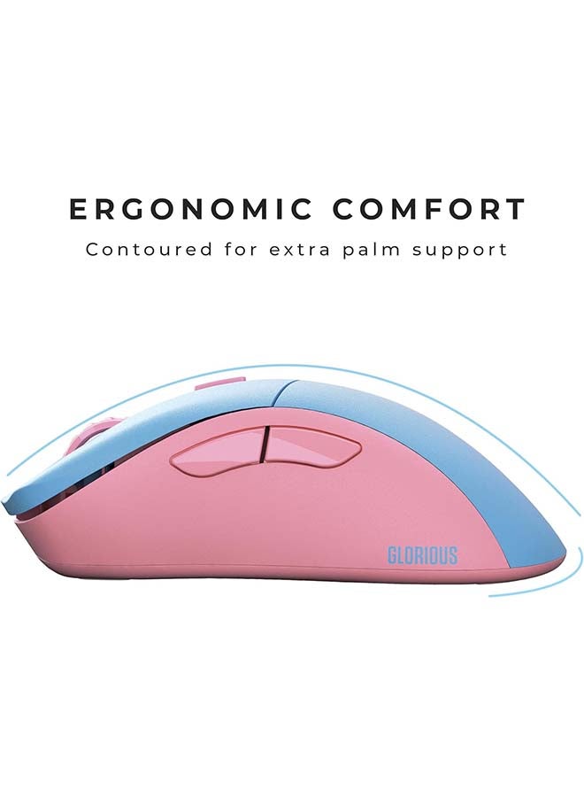 Glorious Model D-Pro Wireless Gaming Mouse - Superlight 58g, 6 Programmable Buttons, 80+ Hrs Battery Life, 19K DPI, BAMF Sensor. Rechargeable Mouse for PC Gamers - Skyline Forge(Blue & Pink) - Image 2