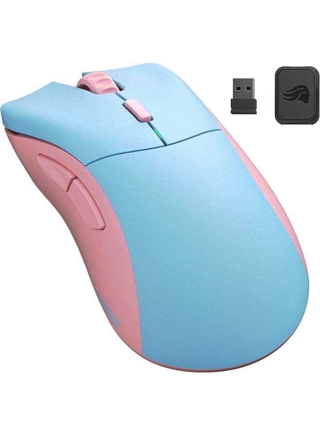 Glorious Model D-Pro Wireless Gaming Mouse - Superlight 58g, 6 Programmable Buttons, 80+ Hrs Battery Life, 19K DPI, BAMF Sensor. Rechargeable Mouse for PC Gamers - Skyline Forge(Blue & Pink) - Image 1